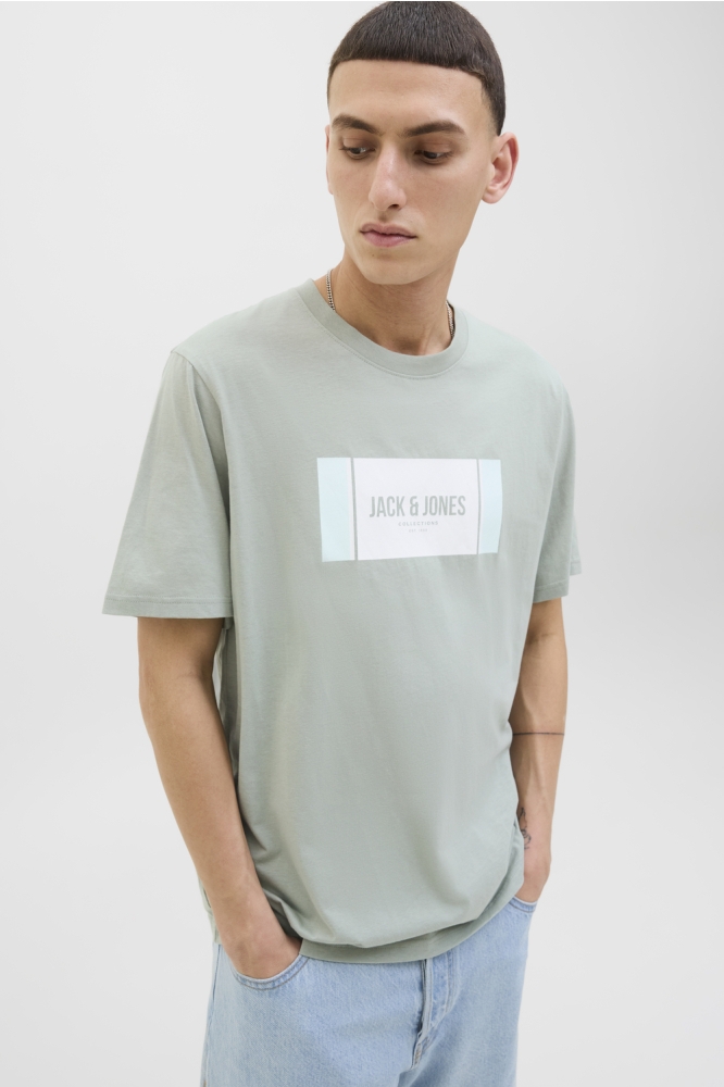 JJHAYATO TEE SS CREW NECK BTS LN 12278508 ICEBERG GREEN